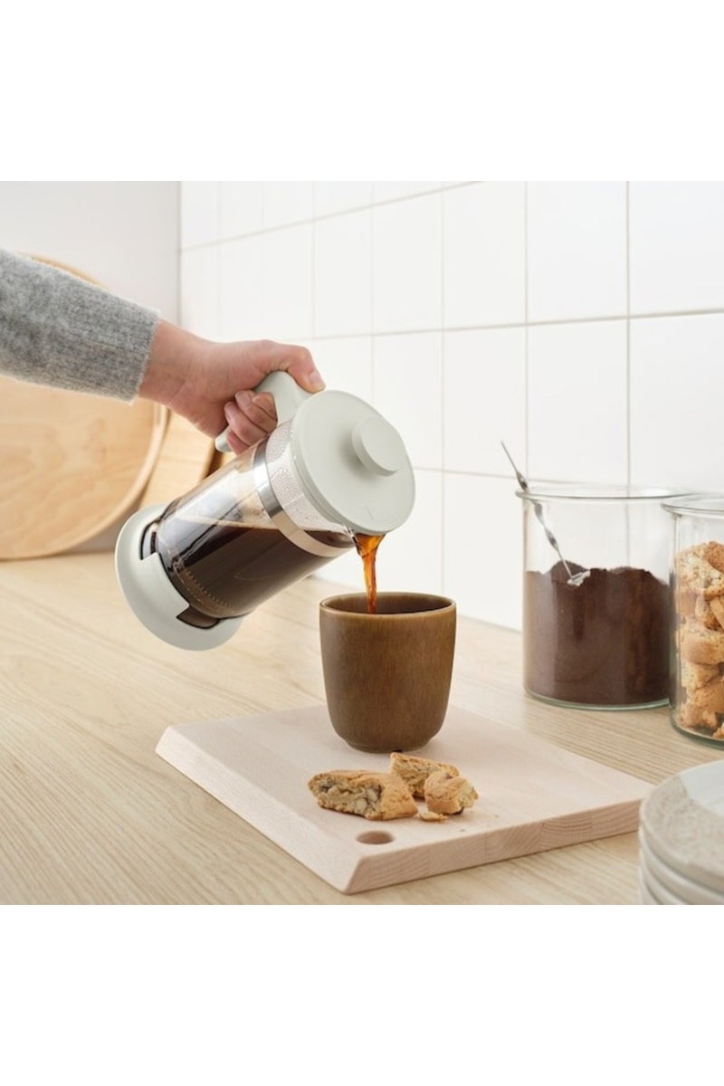 UPPHETTA Coffee/Tea Maker – Classic French Press (1 L, Glass & Stainless Steel) - Image 3