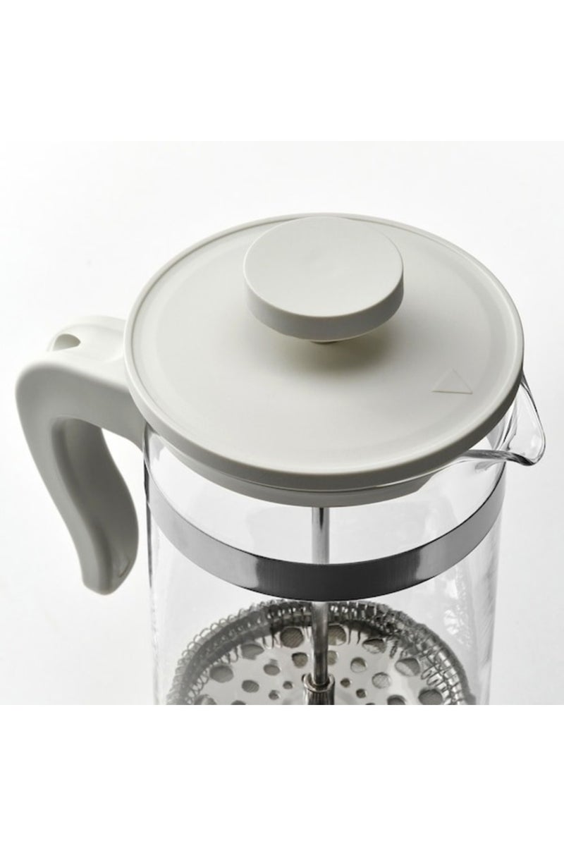 UPPHETTA Coffee/Tea Maker – Classic French Press (1 L, Glass & Stainless Steel) - Image 2