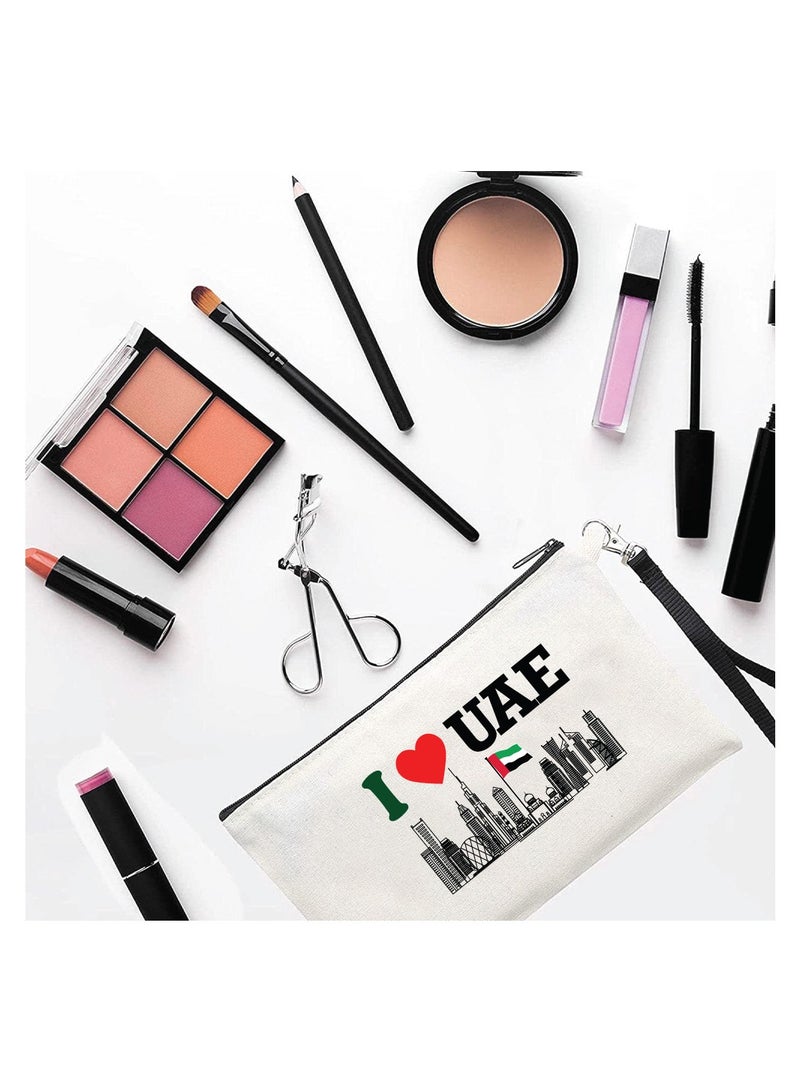 UAE National Day Cosmetic Bag Full Zipper Pouch - Celebrate UAE National Day Gift for Woman - Image 2