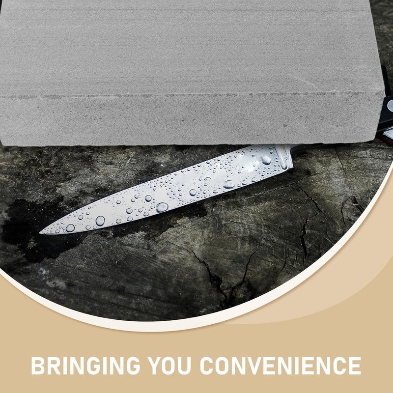 Grit Sharpening Stone Knife Sharpener Set with Oil Stone 20x7x4cm Household Kitchen Cutter Sharpener Tool for Scissors and Knives - Image 5