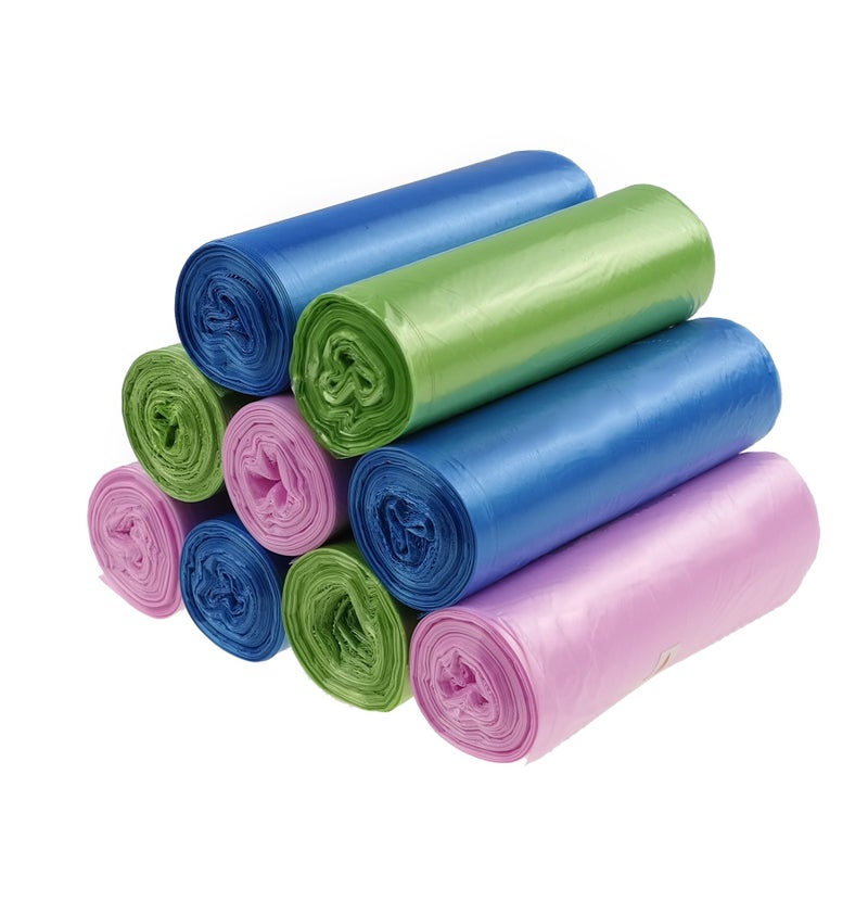 Cand 13 Gallon Kitchen Trash Bags 9 Rolls  180 Counts 3Color