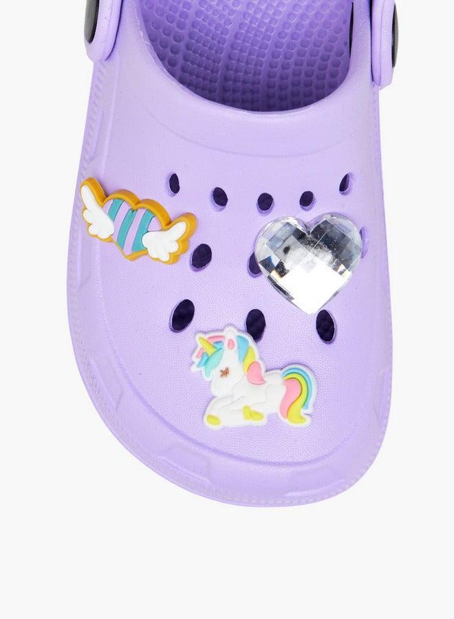 Flora Bella By Shoexpress Unicorn Accent Clogs with Backstrap - Image 4