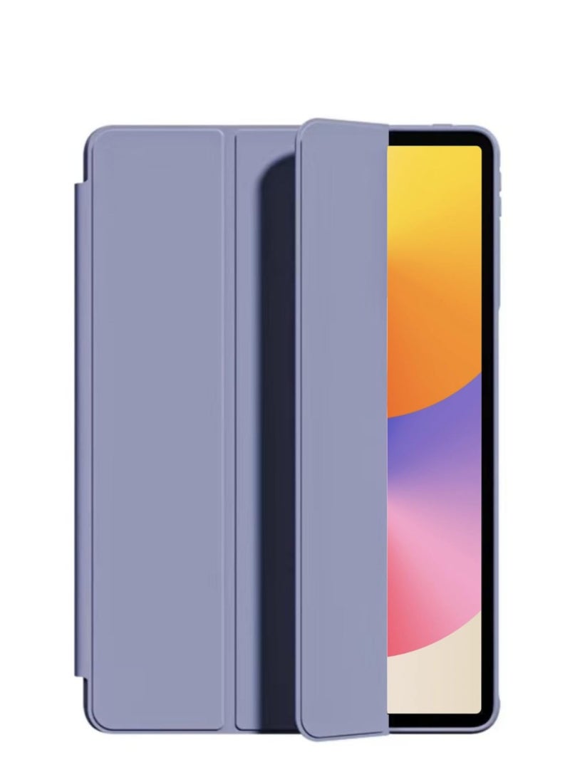 Suitable for The 2024 New Huawei MatePad SE 11 Inch Tablet Protective Case Honeycomb Three Fold Silicone Soft Shell (Purple) - Image 1