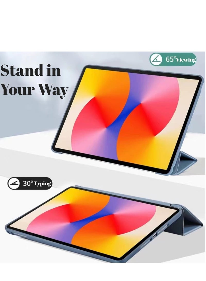 Suitable for The 2024 New Huawei MatePad SE 11 Inch Tablet Protective Case Honeycomb Three Fold Silicone Soft Shell (Purple) - Image 5