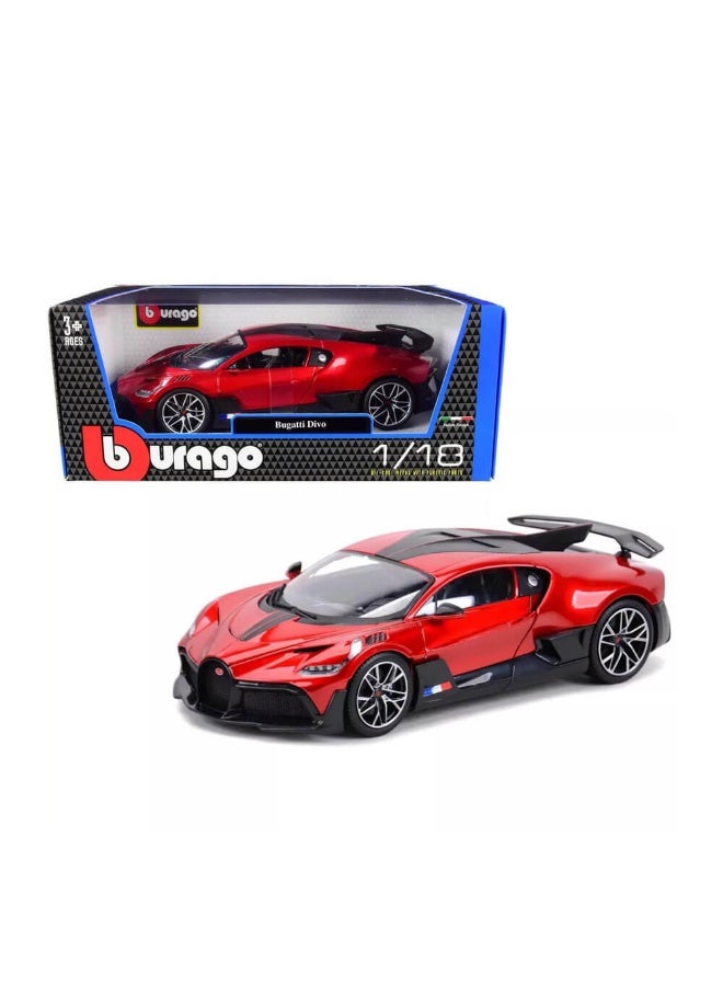 Bugatti Bburago 2018 Divo Car (1:18, Gray/Blue) - Image 2
