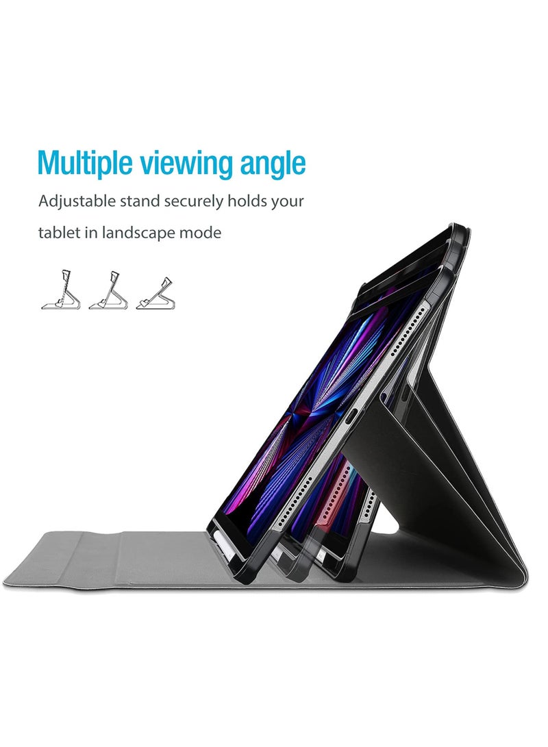 Procases For Ipad Pro 11 Keyboard Case 2022 2021 2020 2018 Slim Shell Lightweight Cover With Magnetically Detachable Wireless Keyboard For Ipad Pro 11 Inch 4Th 3Rd 2Nd 1St Gen Black - Image 4