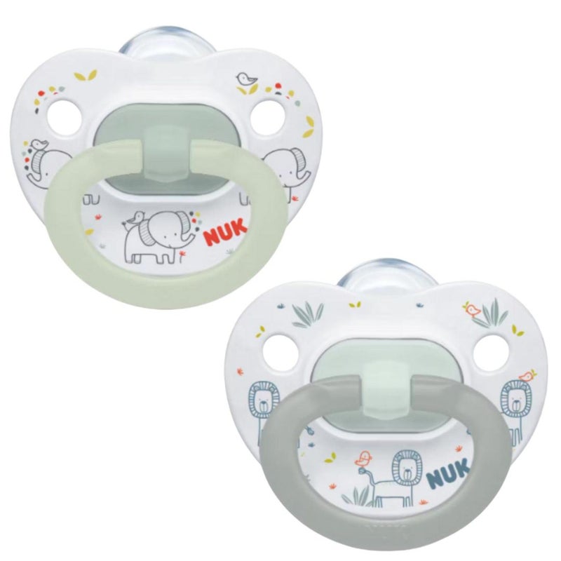 NUK Orthodontic Pacifiers Boy 06 Months Blue Pack of 2