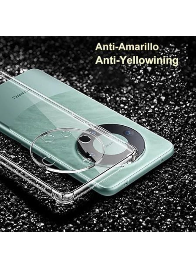 Case for Huawei Mate 60 Pro Clear TPU Four Corners Protective Cover Transparent Soft - Image 3
