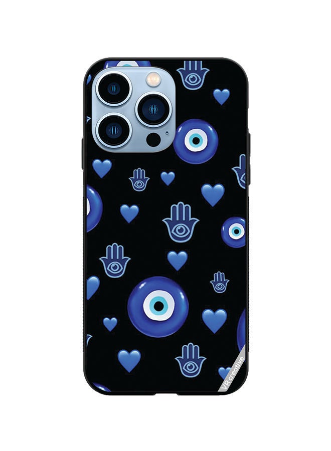 VR CREATIVE Protective Case Cover For Apple iPhone 13 Pro Evil Eye Design Multicolour - Image 1