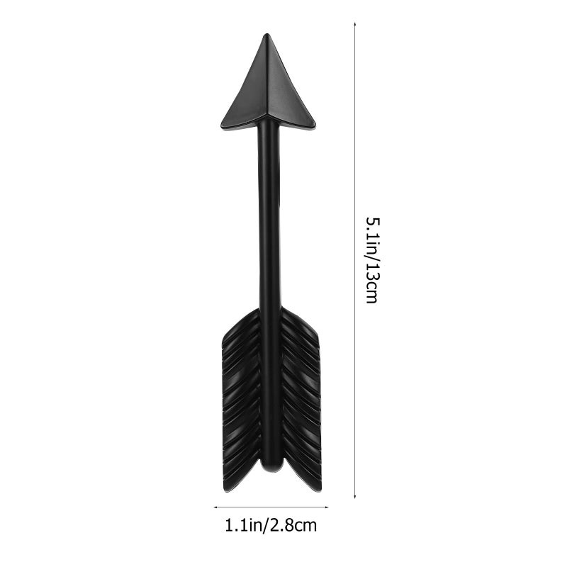 Arrow Shaped Cabinet Pulls Black Matte Set of 4 Drawer Handles Kitchen Wardrobe Hardware - Image 3