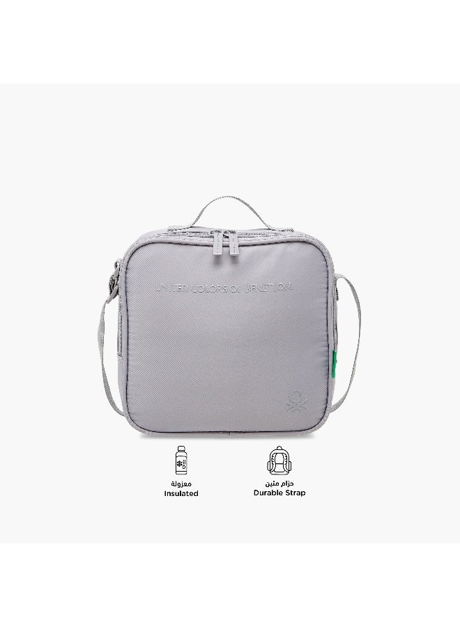 UNITED COLORS OF BENETTON Solid Lunch Bag in Grey for Kids - Image 4