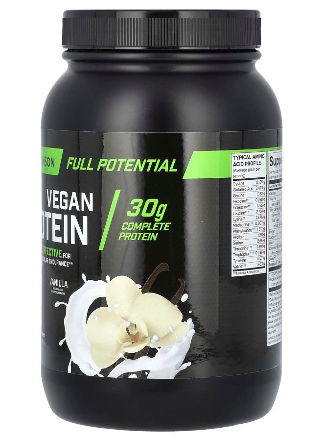 SWANSON Vegan Protein Vanilla 3.11 lbs (1410 g) - Image 2
