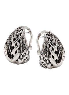 Sterling Silver Chain Drop Earrings for Women One Size
