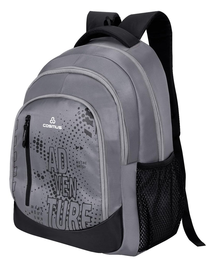 COSMUS ADVENTURE 34L Graphic Printed 15.6-Inch Laptop Backpack (Grey) - Image 3