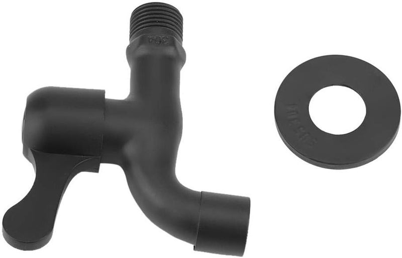 klarako Bathroom faucets, Black Wall Mount Tap, 304 Stainless Steel Fast Opening Garden Water Outdoor Faucet for Bathroom(#2) - Image 4