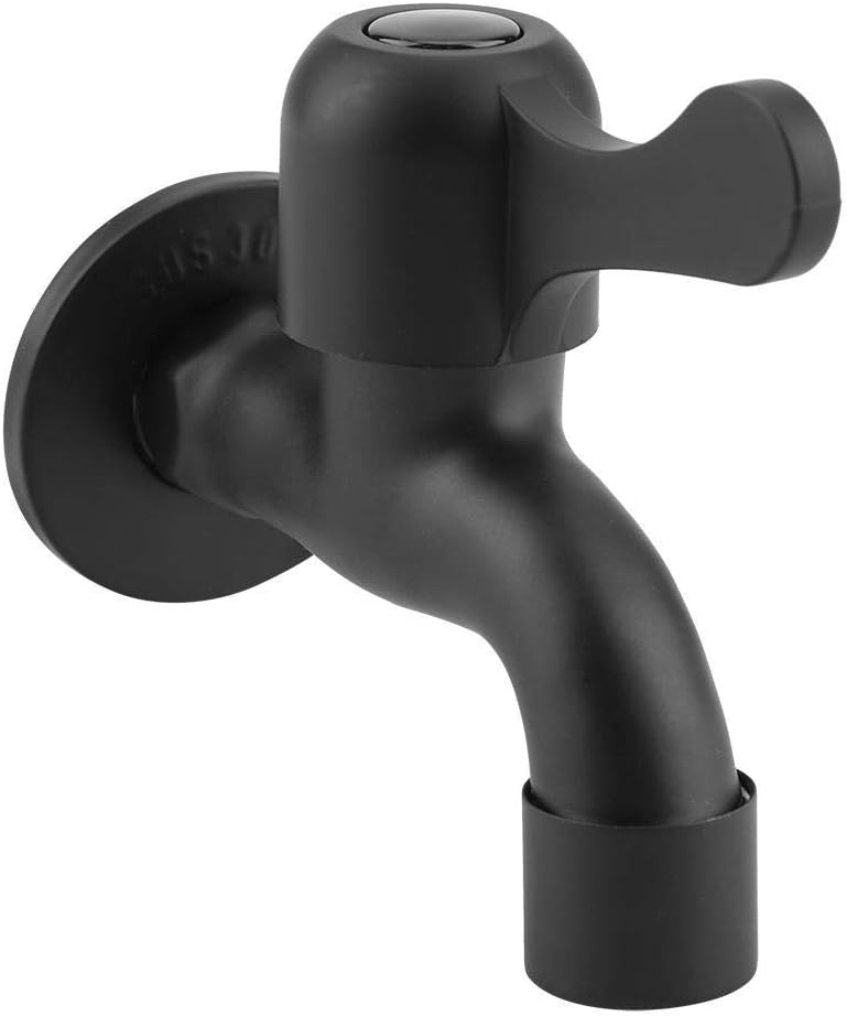 klarako Bathroom faucets, Black Wall Mount Tap, 304 Stainless Steel Fast Opening Garden Water Outdoor Faucet for Bathroom(#2) - Image 5