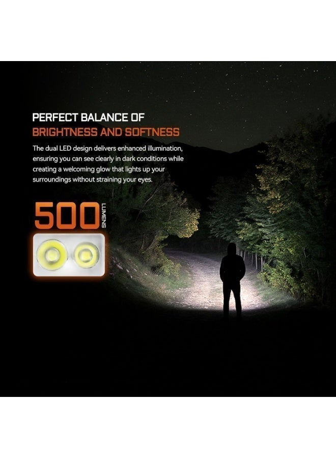 Acebeam Keylite 500 USB-C Keychain Light, 500 Lumens Dual LED, IP66 Water-Resistant Rechargeable Flashlight (Everyday Carry, Outdoor, Emergency) - Image 5