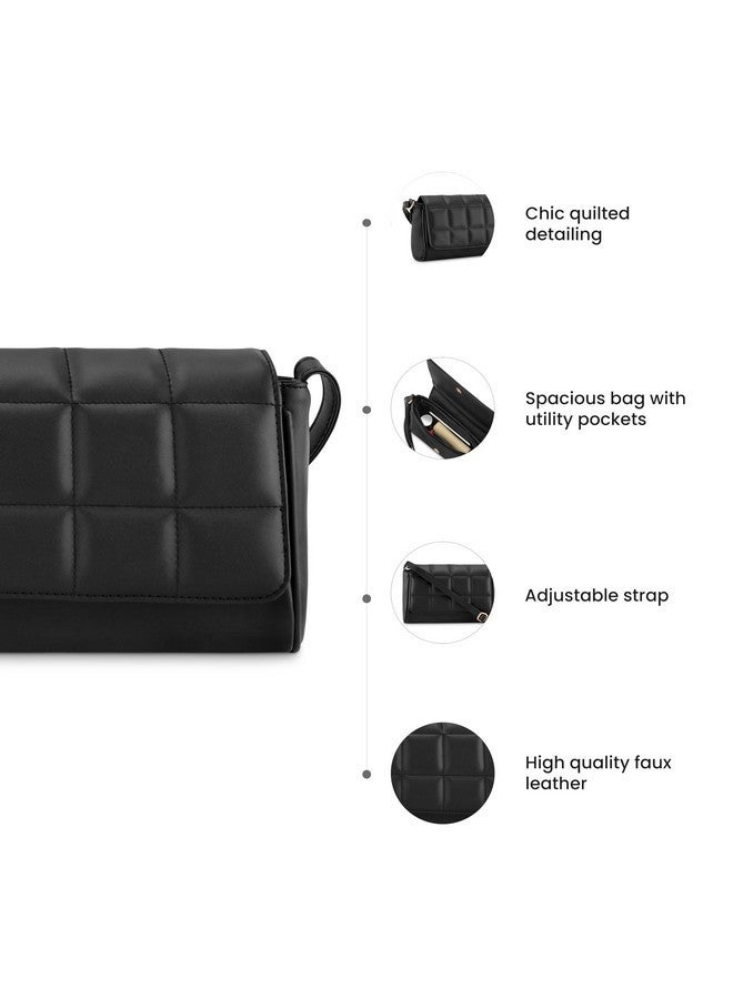 Fastrack Black Casual Sling Bag for Women, Girls and Ladies | Chic and Stylish Handbag For Women - Image 3