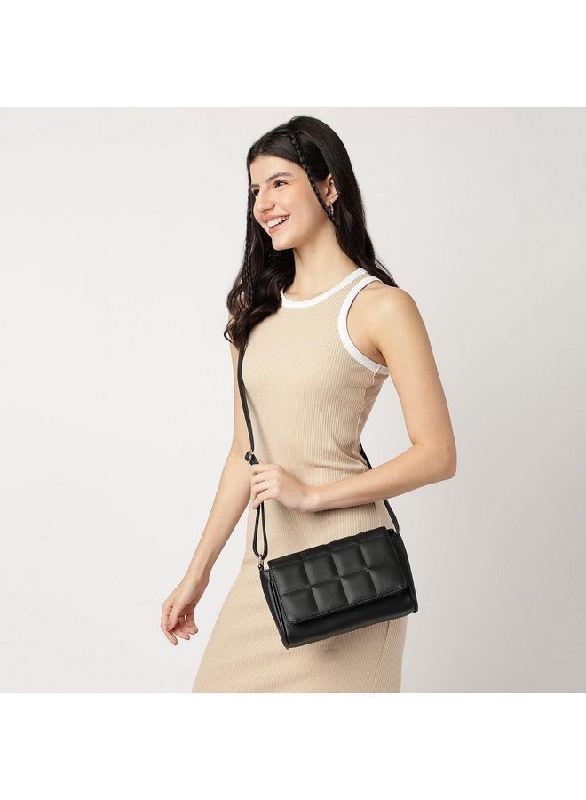 Fastrack Black Casual Sling Bag for Women, Girls and Ladies | Chic and Stylish Handbag For Women - Image 2