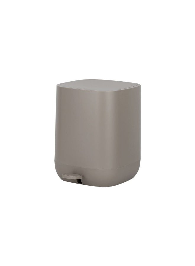 DANUBE HOME Falcon 7L Soft Close Pedal Bin with Inner Bucket - Modern Grey Waste Disposal Bin for Kitchen & Bathroom, Durable ABS & PP, 27x22x27 cm, Hassle-Free Use