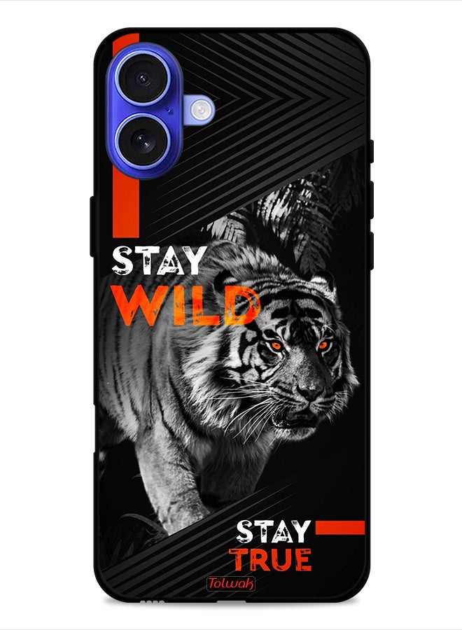 Tolwak Apple iPhone 16 Protective Case Cover Stay Wild Stay True  - Image 1