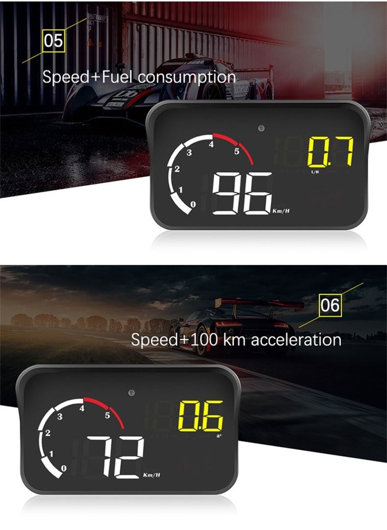 GULFLINK GULFLINK Head Up Display(HUD) Vehicle Speed Meter M10  - Image 5