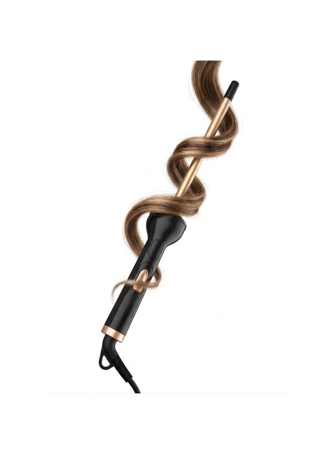 مكواة تجعيد الشعر الاحترافية BA-297، أداة تصفيف شعر من السيراميك والتيتانيوم، تسخين سريع بتقنية PTC، عصا تصفيف ثلاثية الأبعاد، لمسة نهائية لامعة وناعمة، مقبض سهل الإمساك، أداة تصفيف للشعر المجعد وكثيف. - Image 2