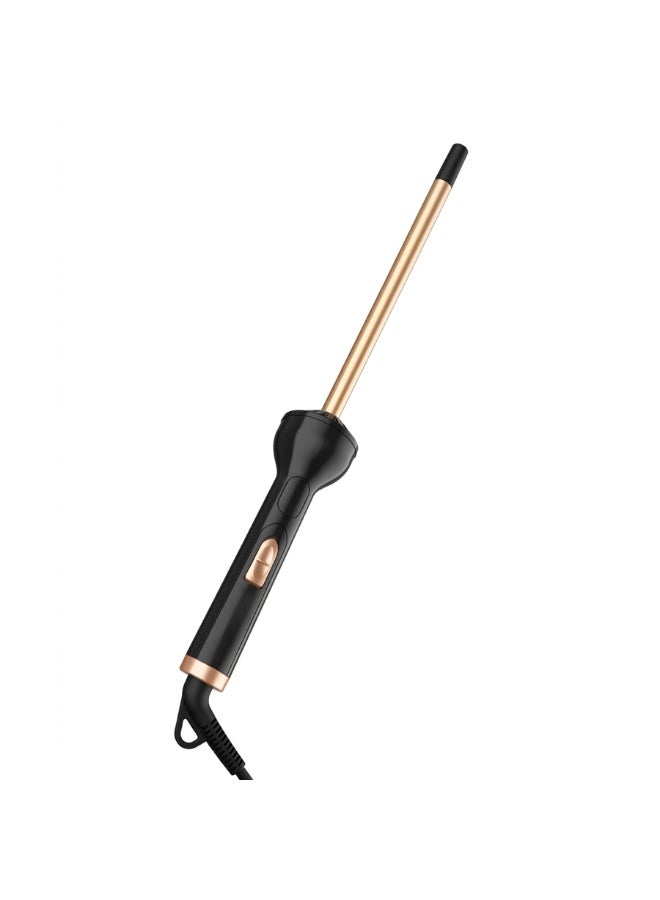 مكواة تجعيد الشعر الاحترافية BA-297، أداة تصفيف شعر من السيراميك والتيتانيوم، تسخين سريع بتقنية PTC، عصا تصفيف ثلاثية الأبعاد، لمسة نهائية لامعة وناعمة، مقبض سهل الإمساك، أداة تصفيف للشعر المجعد وكثيف. - Image 1