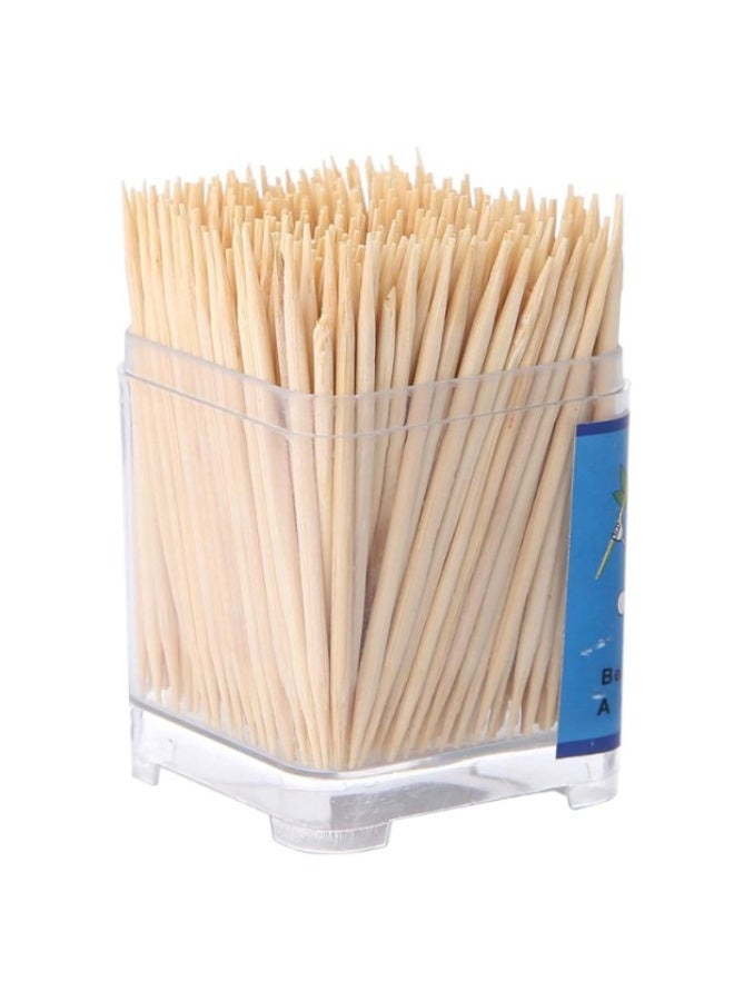 علبة سلاكة اسنان خشب صغيرة ( 100 قطعة ) - Image 2