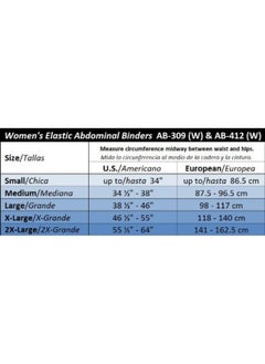 ITA-MED ITA-MED AB-412(W) Women's Breathable Elastic Abdominal Support Binder (12" wide) (Medium, Black)  - Image 4