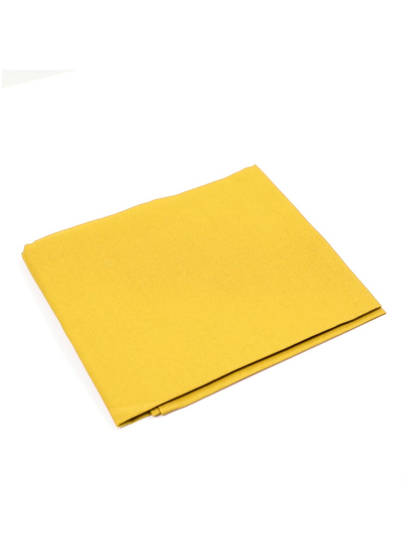 Madhoor Pure Cotton Pooja Cloth Yellow for Altar Preparation, Deity Covering & Ceremonies, 1.25 Yard - Image 4
