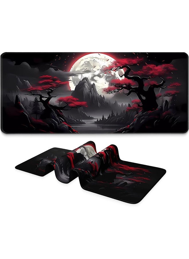Generic - Long Gaming Mouse Pad 31.5 x 11.8 inches, Extended Anime Mousepad, Large Mouse Mat with Non-Slip Base, Full Keyboard Mat with Stitched Edges for Gaming and Office - Image 1