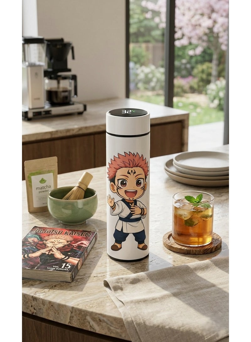 Bickerbond Sukuna Smart Water Bottle - Stainless Steel Vacuum Thermos with LED Temperature Display - Image 2