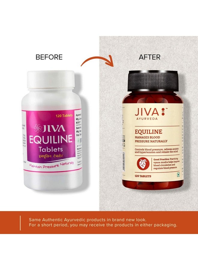 Jiva Equiline Tablets 500mg | 100% Ayurvedic Formula By Doctors | Controls Hypertension & Anxiety | Helps With High Blood Pressure & Related Symptoms- 120 Tablets (Pack of 2) - Image 5