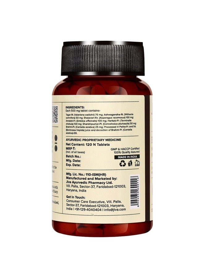 Jiva Equiline Tablets 500mg | 100% Ayurvedic Formula By Doctors | Controls Hypertension & Anxiety | Helps With High Blood Pressure & Related Symptoms- 120 Tablets (Pack of 2) - Image 4