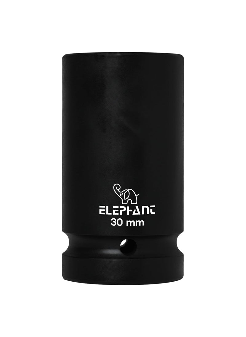 Elephant Elephant Metal 1 Square Drive 6Point Std Impact Sockets Size 30Mm Length 90Mm  - Image 1