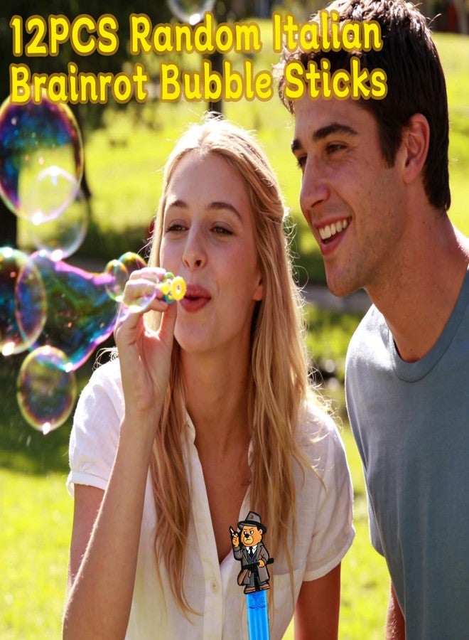 GREAWOD Italian Brainrot Meme Bubble Maker Bubble Wands Party Favors for Birthday Party Meme Fans Game Night Decorations Goodie Bag Fillers (12 PCS) - Image 3