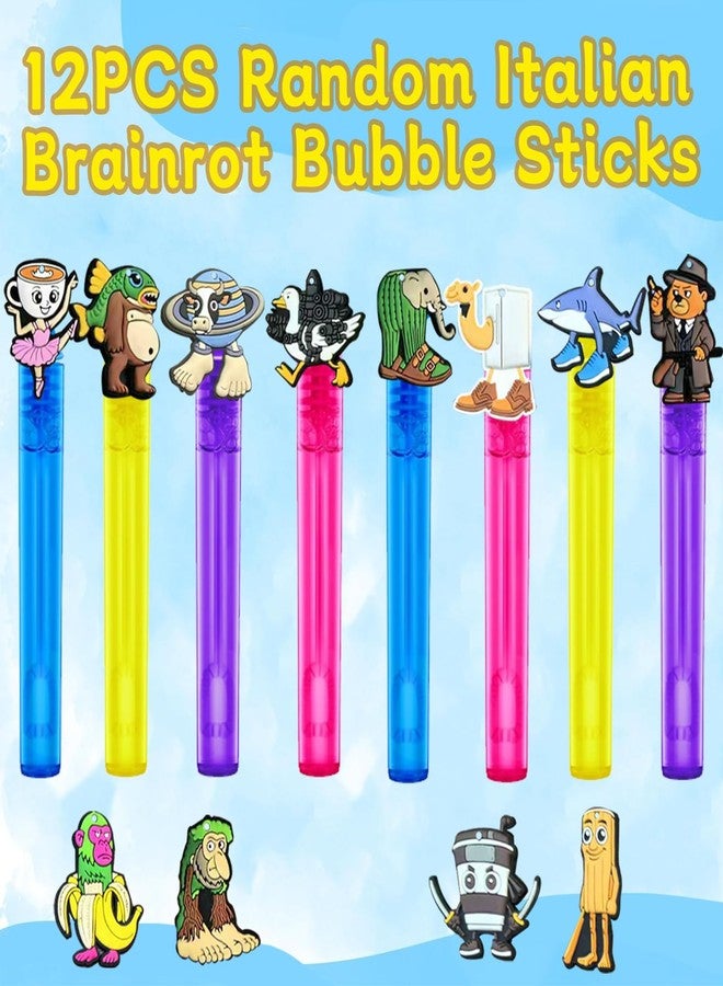 GREAWOD Italian Brainrot Meme Bubble Maker Bubble Wands Party Favors for Birthday Party Meme Fans Game Night Decorations Goodie Bag Fillers (12 PCS) - Image 5