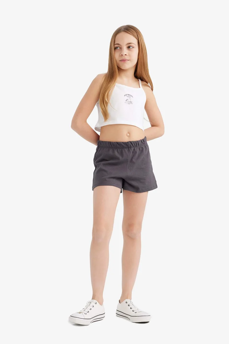 ديفاكتو Girl Printed Tank Top Shorts 2 Piece Set