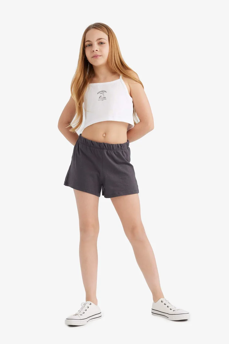 ديفاكتو Girl Printed Tank Top Shorts 2 Piece Set
