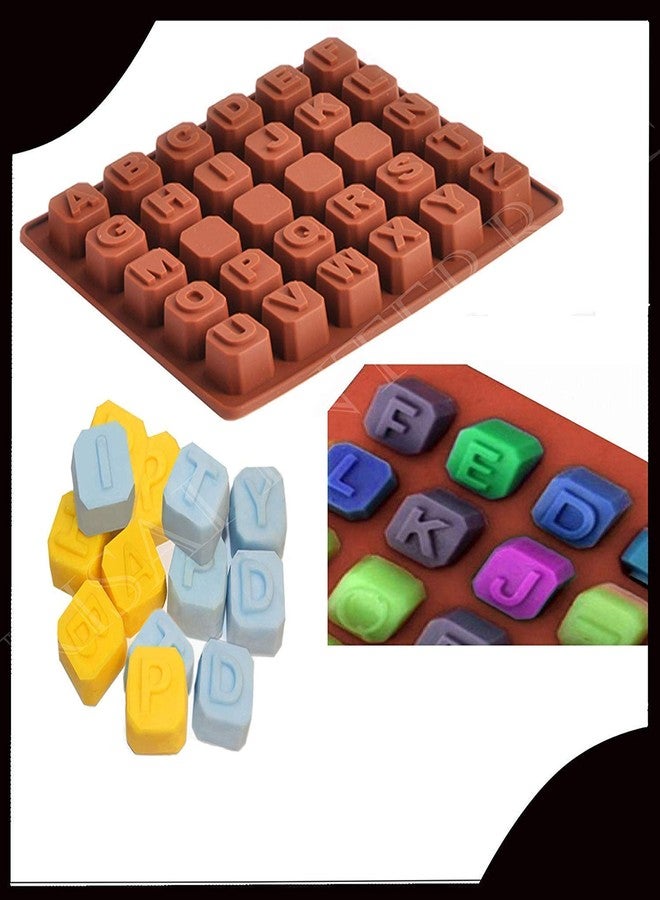 UTD Alphabet Letters A-Z Silicone Cake Cookie Chocolate soap Mould ice Cube Tray - Image 3
