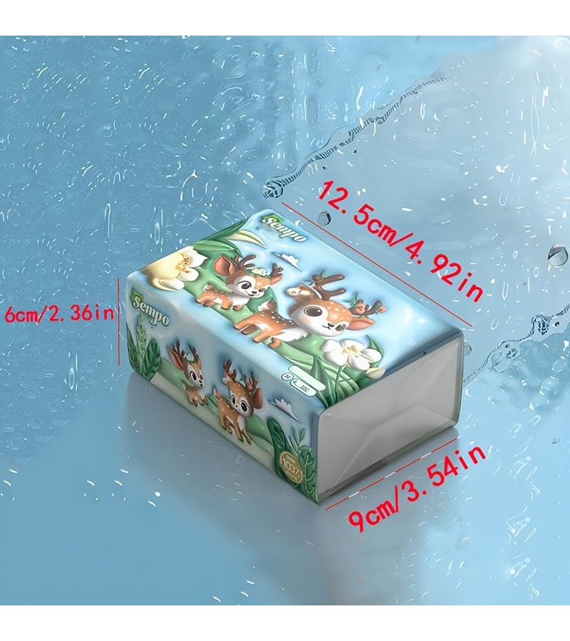 1Packs Premium Facial Tissue 300 Tissues Per Pack Durable Absorbent Napkins Paper For Home Dorm Office Company Outdoor Cleaning Supplies - Image 3