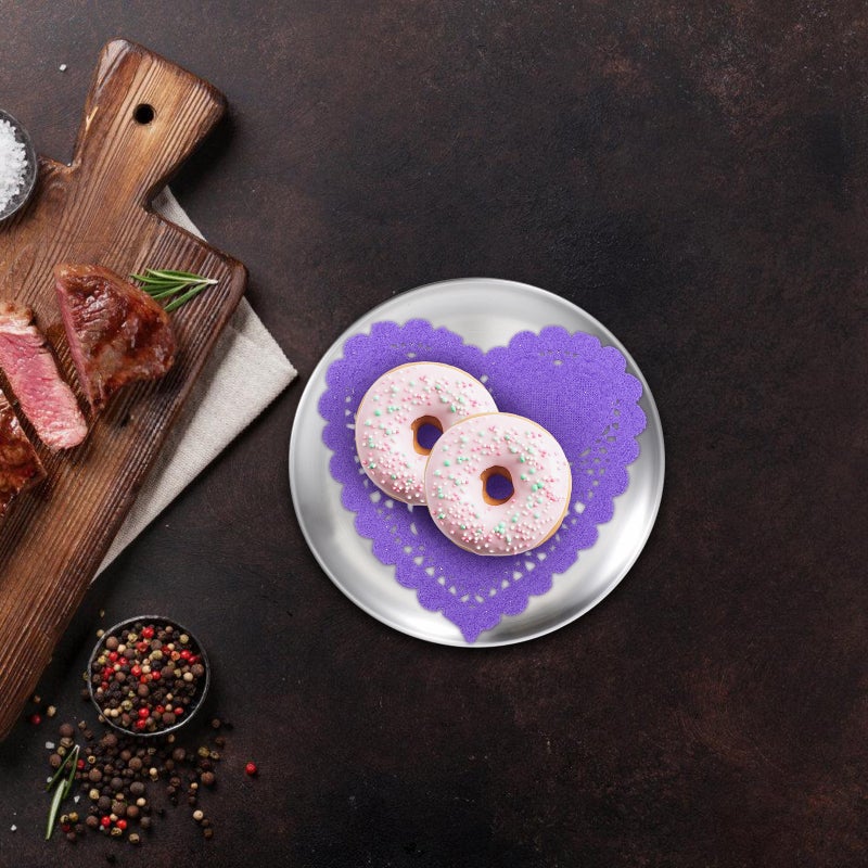 200 pcs Heart Shaped Paper Doilies Food Oil Absorption Baking Cake Paper Disposable Doilies For Kitchen Table - Image 3
