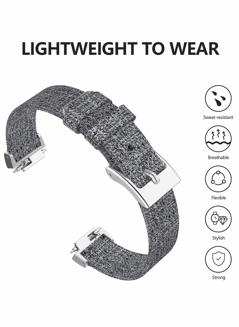SYOSI Soft Nylon Canvas Woven Band for Fitbit Inspire HR  - Image 3