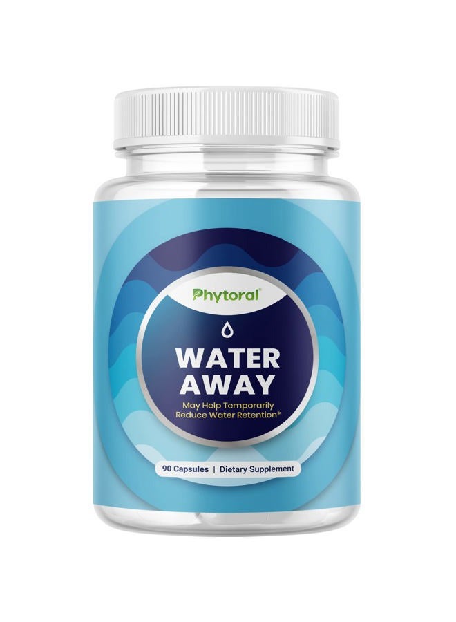 Tevare Water Retention Pills for Women & Men - Herbal Diuretic Supplements - Fluid Retention Supplement with Dandelion Leaf Extract & Green Tea for Bloating Relief - Pills for Leg & Feet Swelling - 90 Count  - Image 1