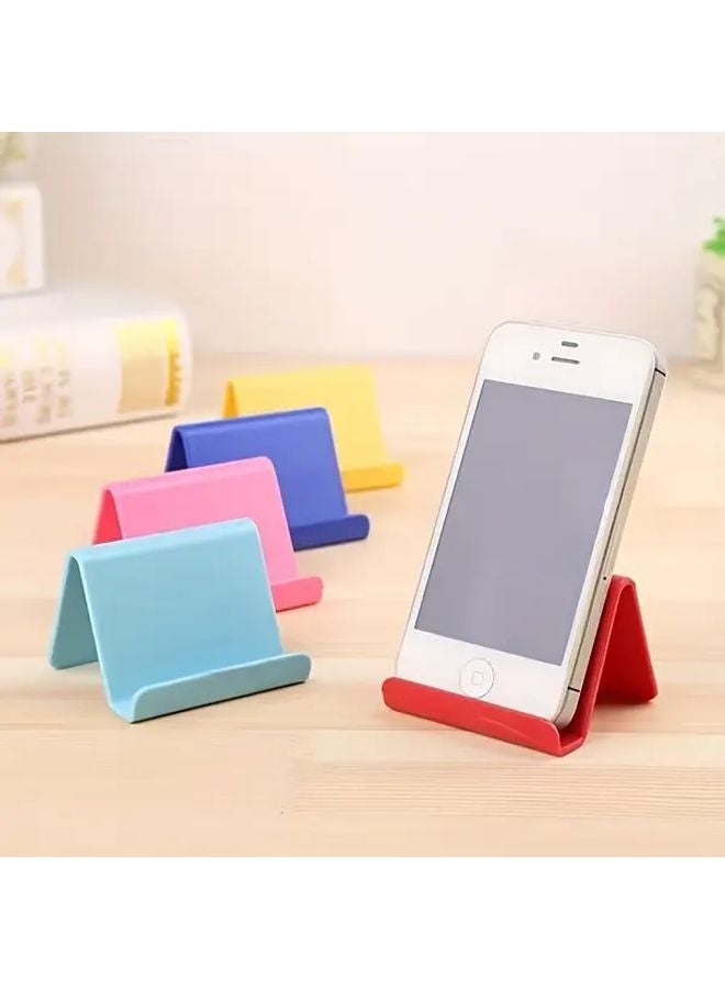 5pcs Assorted Color Phone Stand Tablet Holder Durable Plastic Triangular Shape For Office Home - Image 4