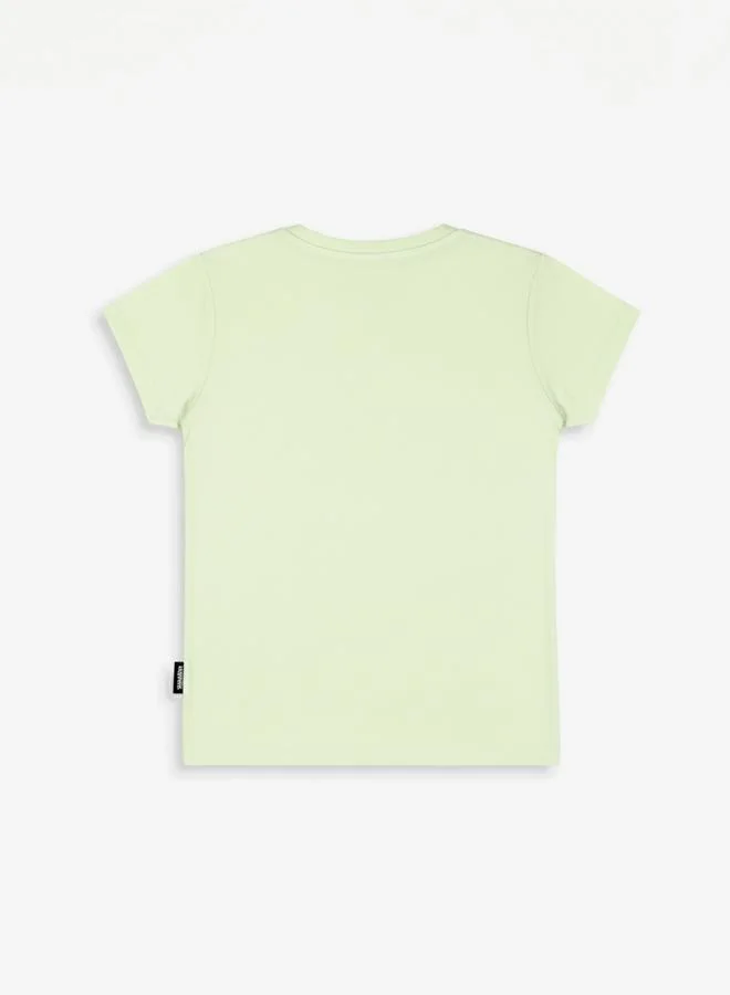 Looney Tunes Graphic Print Round Neck Fashion T-shirt