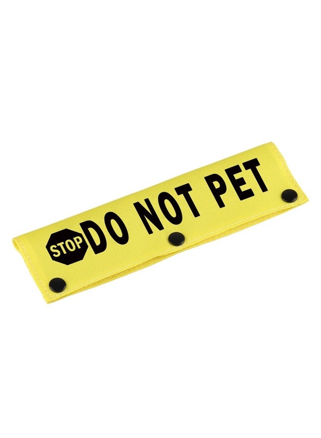 BLUPARK Funny Dog Leash Sleeve Stop Do Not Pet Dog Leash Wrap Sleeve Pet Birthday Gift (Stop Do Not Pet YE Sleeve) - Image 1