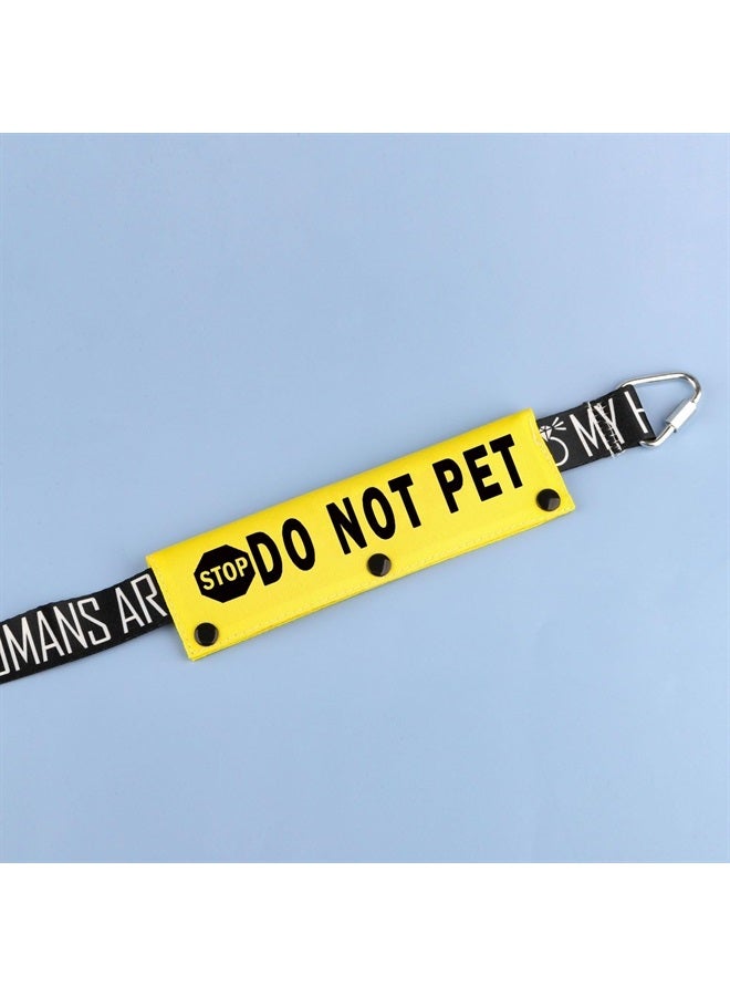 BLUPARK Funny Dog Leash Sleeve Stop Do Not Pet Dog Leash Wrap Sleeve Pet Birthday Gift (Stop Do Not Pet YE Sleeve) - Image 3