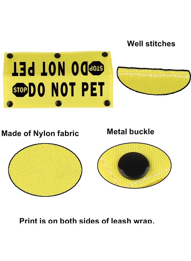BLUPARK Funny Dog Leash Sleeve Stop Do Not Pet Dog Leash Wrap Sleeve Pet Birthday Gift (Stop Do Not Pet YE Sleeve) - Image 5